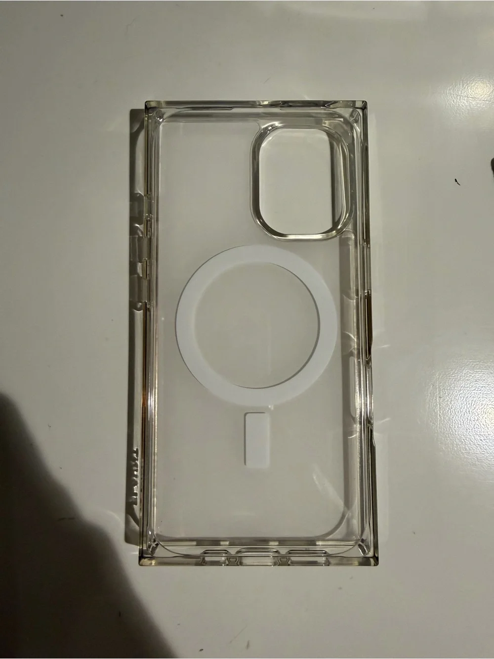SQUARE by FLAUNT Iridescent Pink Shell Case for iPhone 16